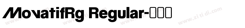 MovatifRg Regular字体转换